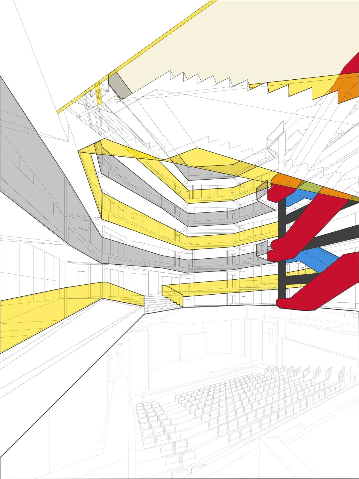 BIM Architecture | Staircase Walk, FAE/Marsino Arquitectura, School of Business and Economics, University of San Diego