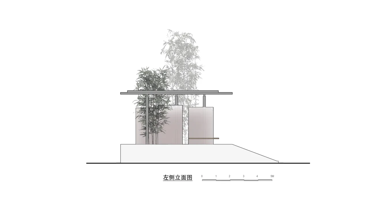 BIM Architecture | Bamboo Shadow Swinging Non Gender Public Restrooms: Anshi Roll Toilet/Row Building