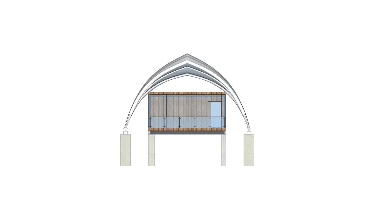 BIM Architecture | Mengbala Visible Zeqi Tent Hotel/Jieshi Architectural Planning and Design