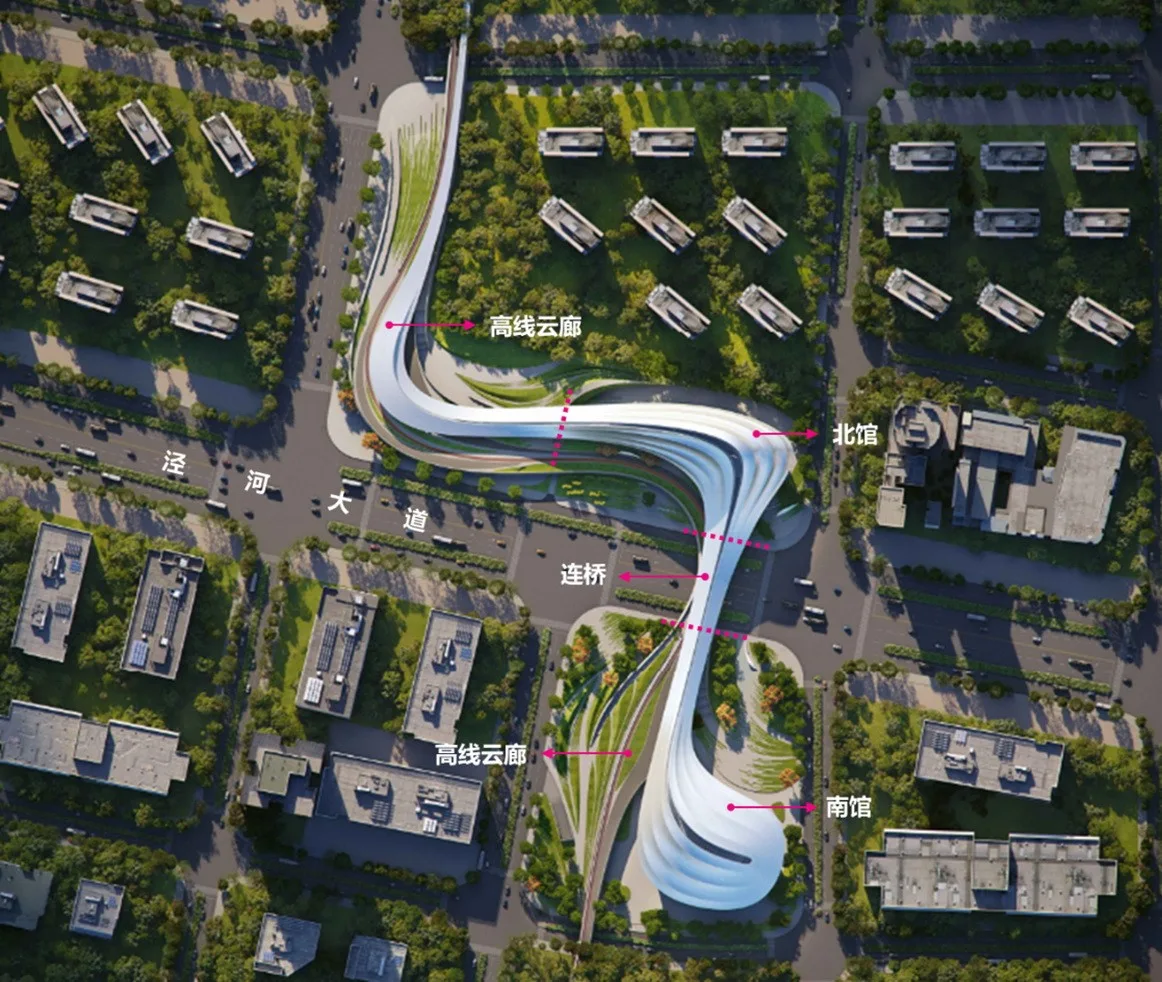 BIM Architecture | Carving Flowing Rivers with Digital Technology: Jinghe New City International Cultural and Art Center/Aoya Na