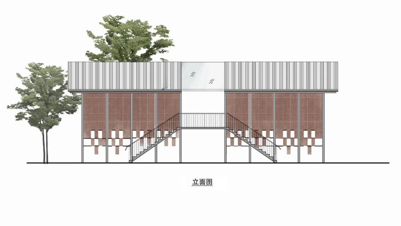 BIM Architecture | Brown Toilet Facing Flower Sea/Row Building