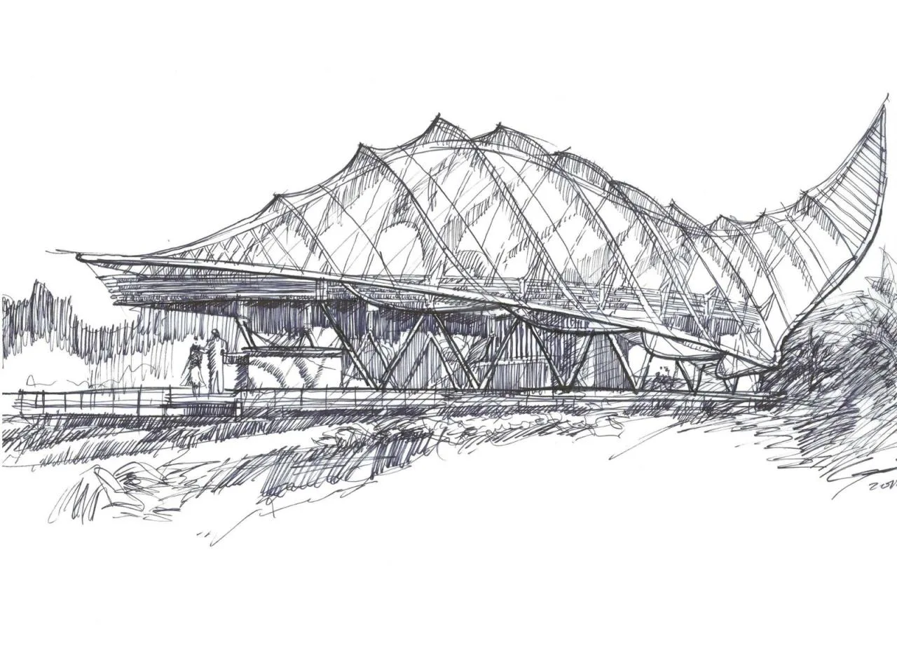 BIM Architecture | Mengbala Visible Zeqi Tent Hotel/Jieshi Architectural Planning and Design