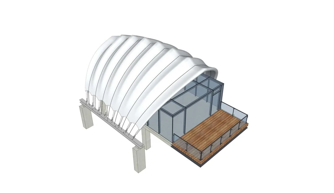BIM Architecture | Mengbala Visible Zeqi Tent Hotel/Jieshi Architectural Planning and Design