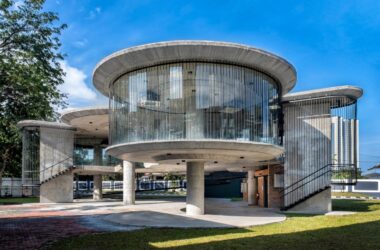 BIM Architecture: T-Shaped Suspension Design at PJKita Community Center by DTLM Design Group-BIM WORLD