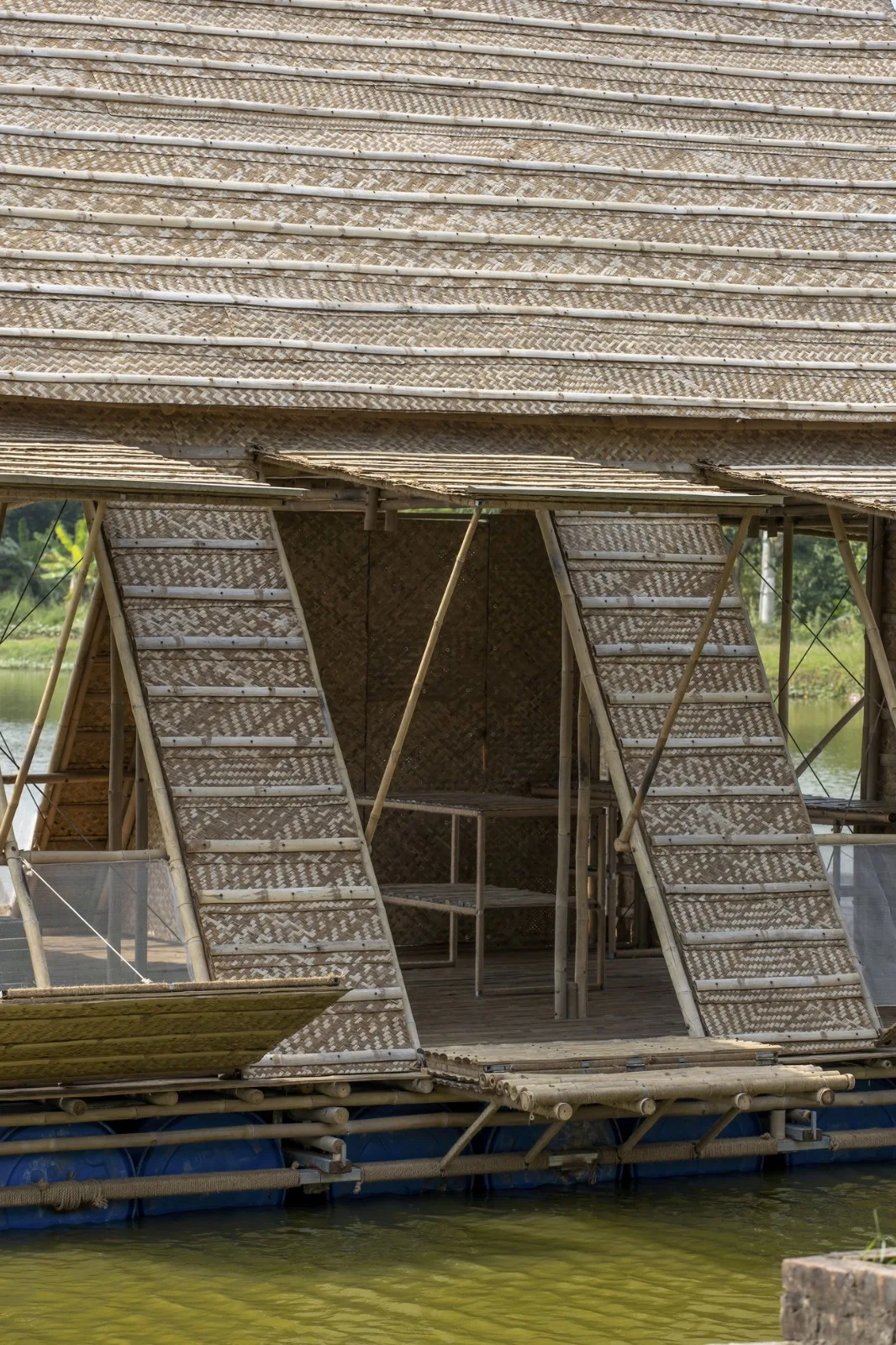 BIM Architecture | Adapting to Climate Change, Floating Bamboo Houses/H& P Architects