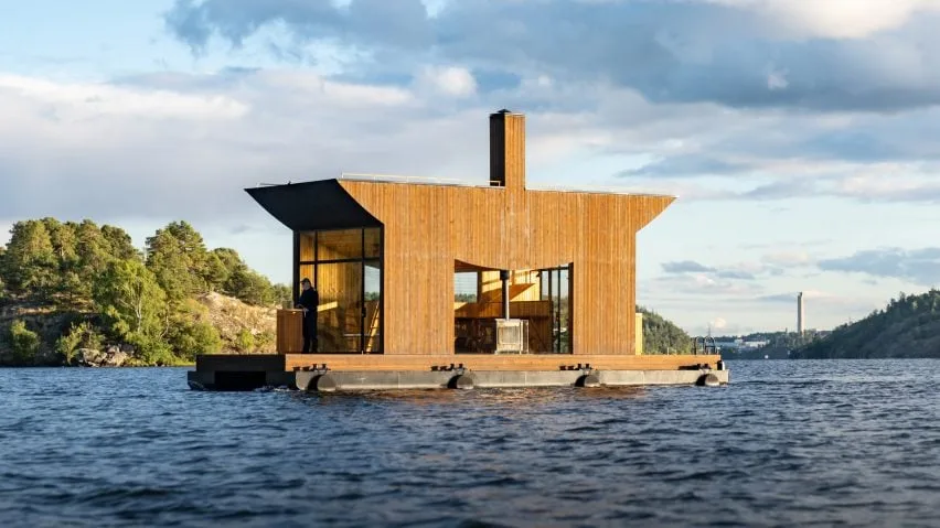 BIM architecture | Swedish studio designs floating sauna