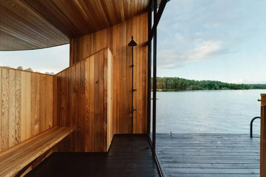BIM architecture | Swedish studio designs floating sauna