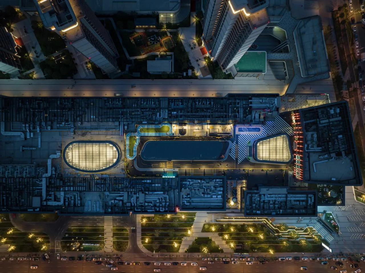 BIM Architecture | Sky Traveler - Tianjin Zhonghai Huanyu City Tiantai Skateboarding Park/DAGA Grand View Architecture