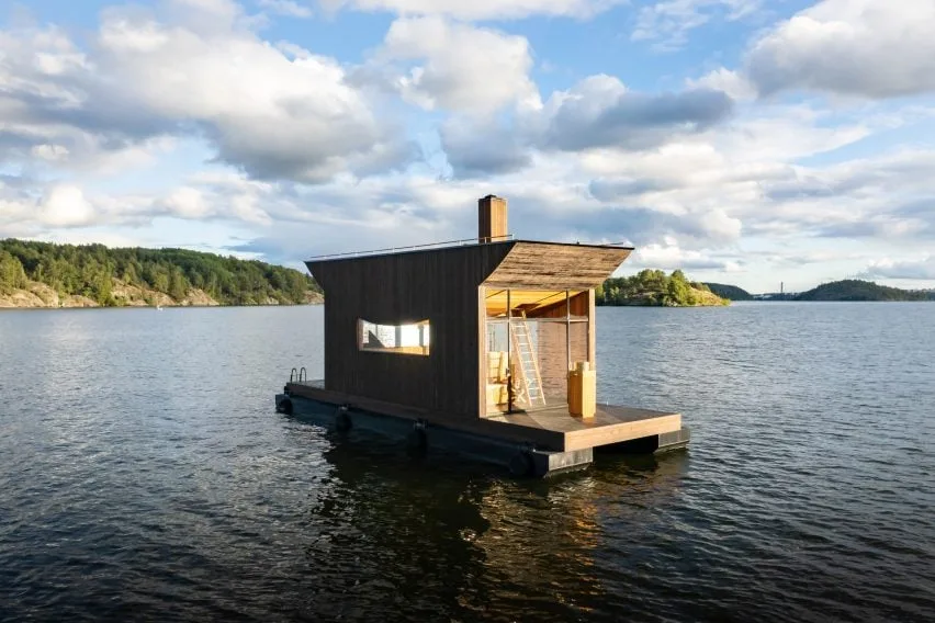 BIM architecture | Swedish studio designs floating sauna