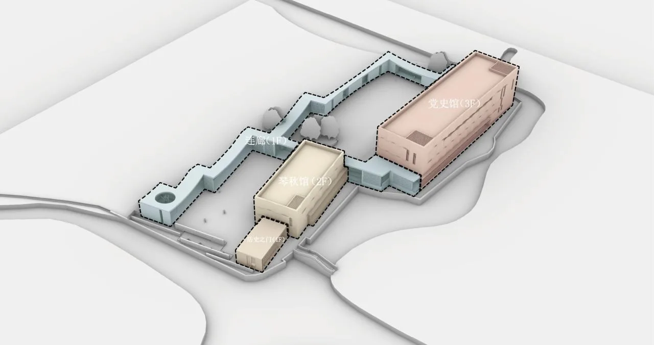 BIM Architecture | Tongxiang Red Culture Education Center/Qingshang Construction Society