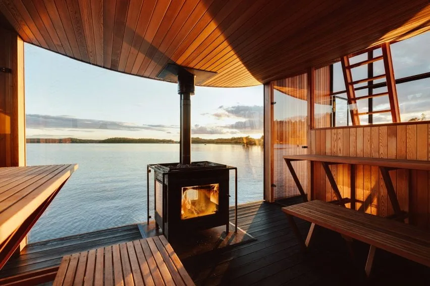 BIM architecture | Swedish studio designs floating sauna