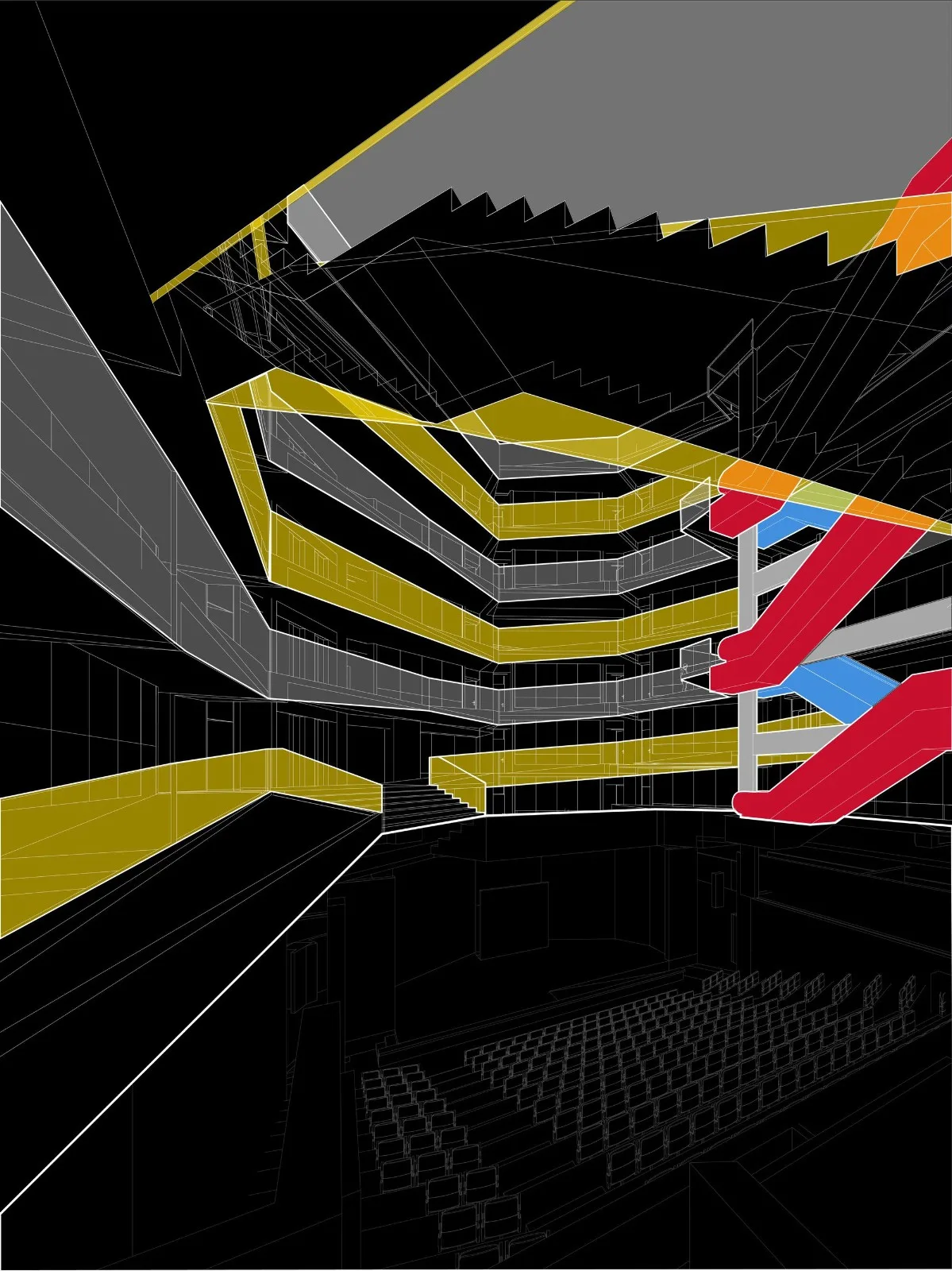 BIM Architecture | Staircase Walk, FAE/Marsino Arquitectura, School of Business and Economics, University of San Diego