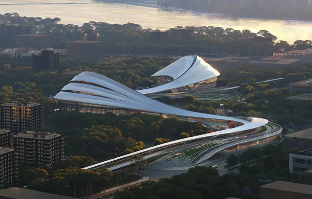 BIM Architecture | Carving Flowing Rivers with Digital Technology: Jinghe New City International Cultural and Art Center/Aoya Na