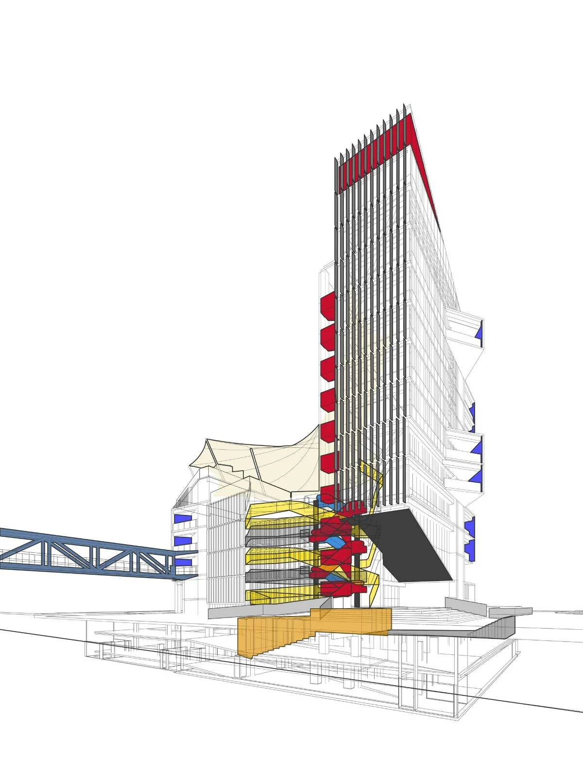 BIM Architecture | Staircase Walk, FAE/Marsino Arquitectura, School of Business and Economics, University of San Diego