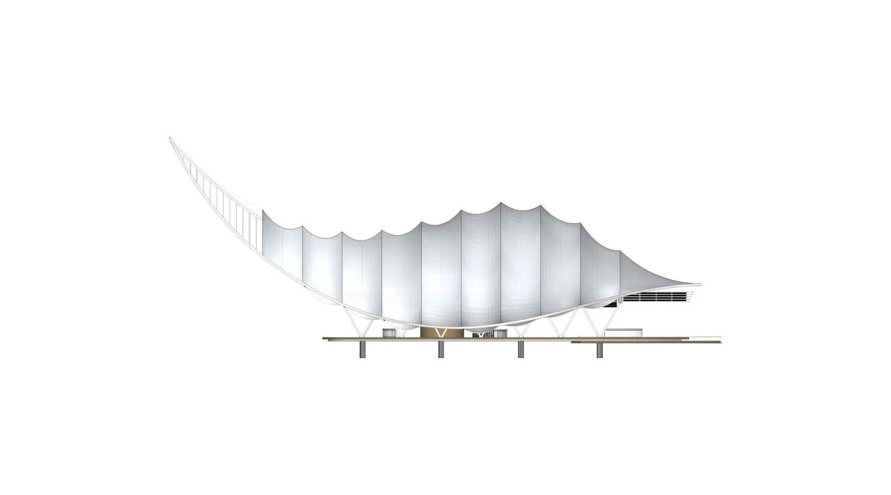 BIM Architecture | Mengbala Visible Zeqi Tent Hotel/Jieshi Architectural Planning and Design