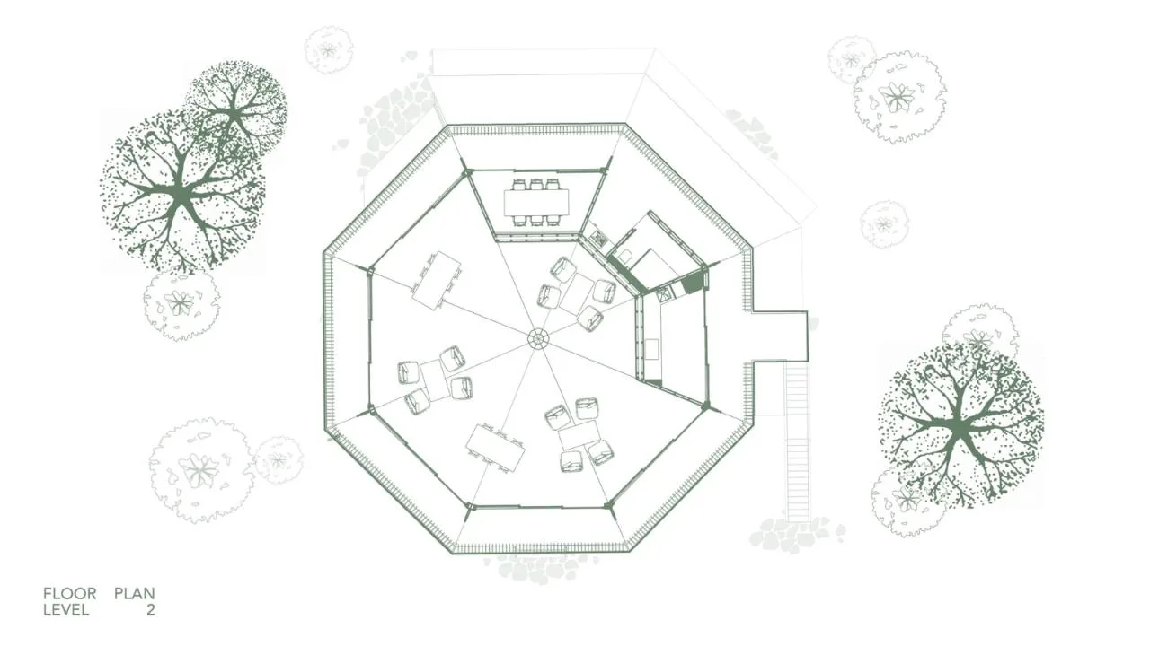 BIM Architecture | Octagonal Restaurant and Work Area/Stilt Studios