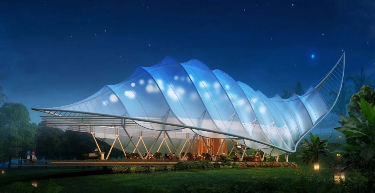 BIM Architecture | Mengbala Visible Zeqi Tent Hotel/Jieshi Architectural Planning and Design