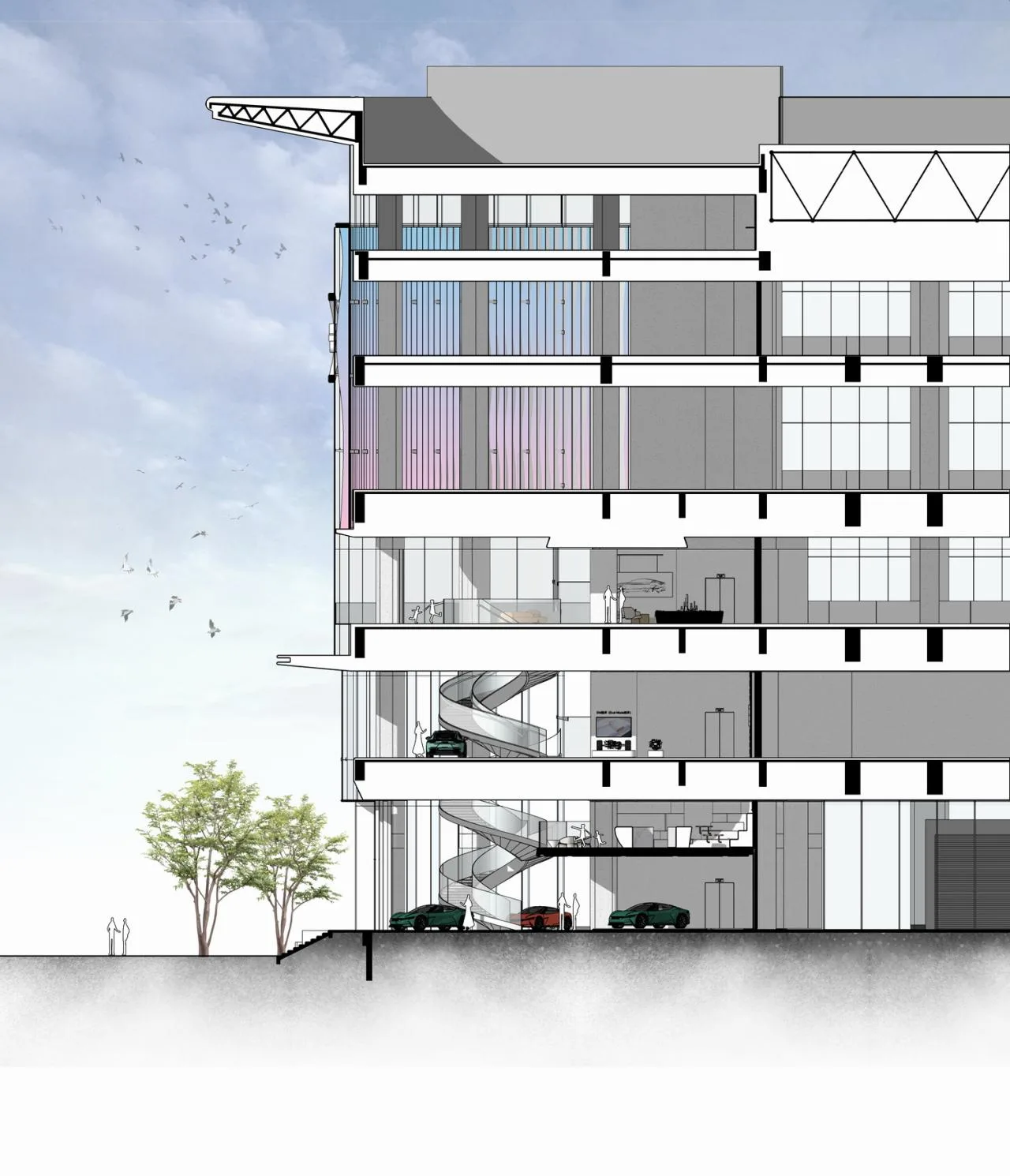BIM Architecture | Inspiring Future Jiangcheng Landmark: Wuhan BYD Brand Experience Center/Chengzhi Design