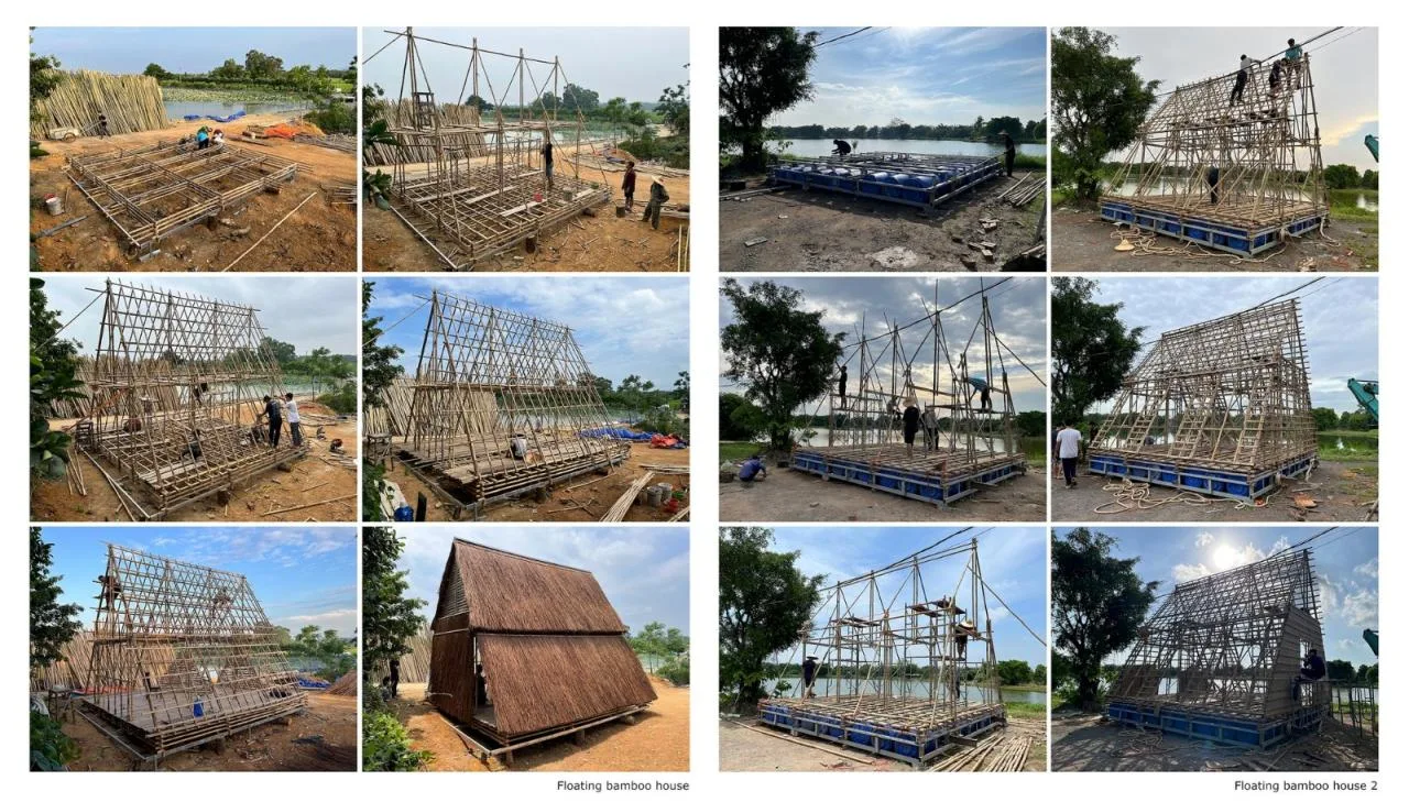BIM Architecture | Adapting to Climate Change, Floating Bamboo Houses/H& P Architects