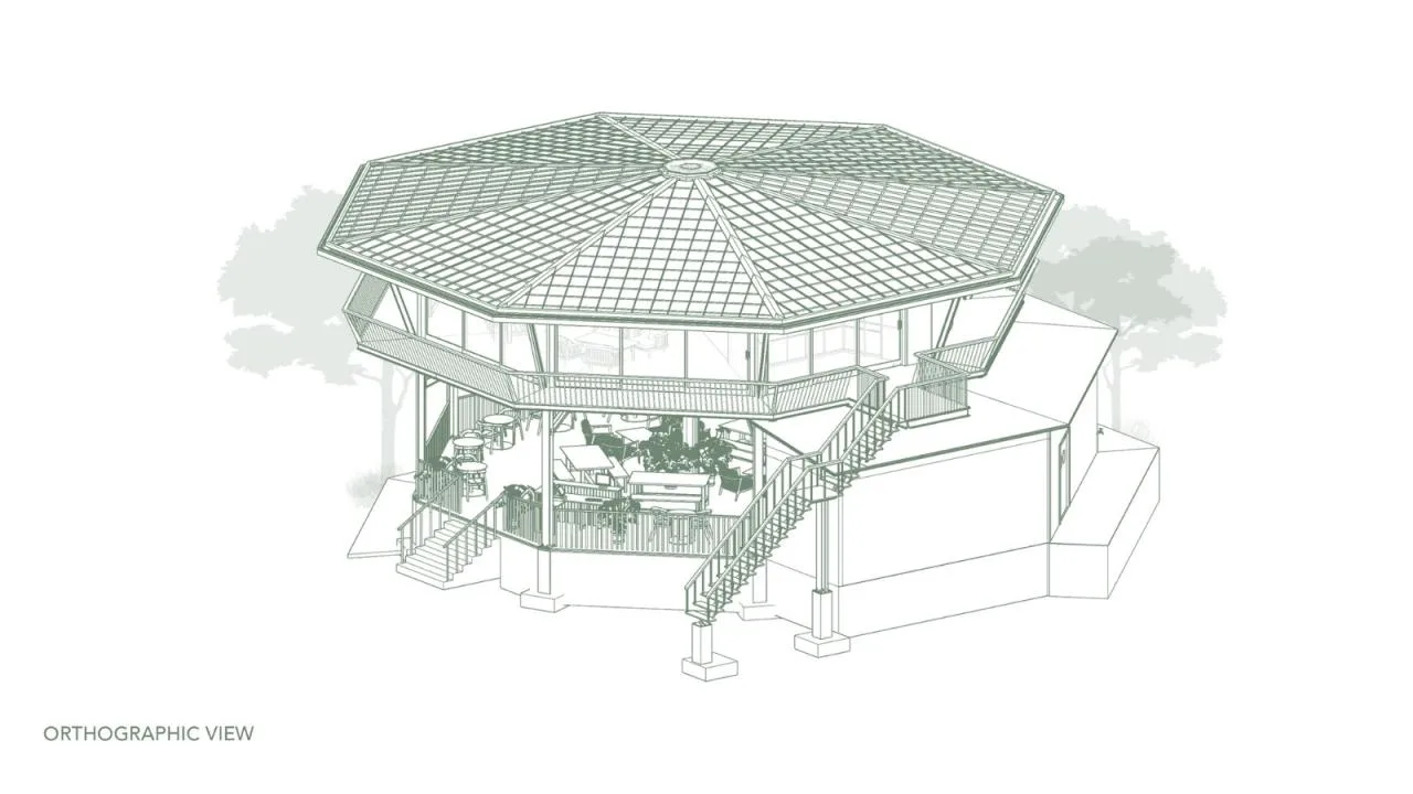 BIM Architecture | Octagonal Restaurant and Work Area/Stilt Studios
