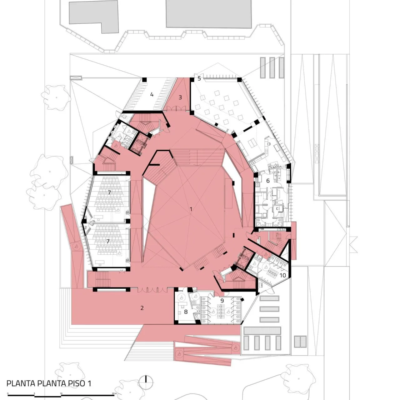 BIM Architecture | Staircase Walk, FAE/Marsino Arquitectura, School of Business and Economics, University of San Diego
