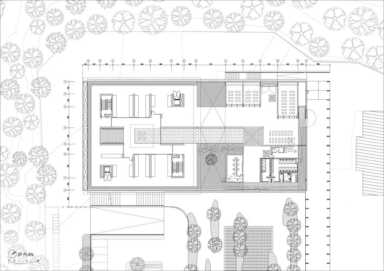 BIM Architecture | Mountain Ash Placement Center/Behet Bondzio Lin Architekten - Second Floor Plan