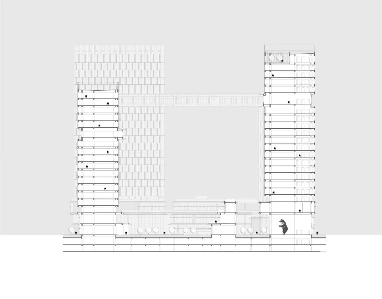 BIM Architecture | Xingyao Science and Technology Innovation City/Gad Design - Section Diagram