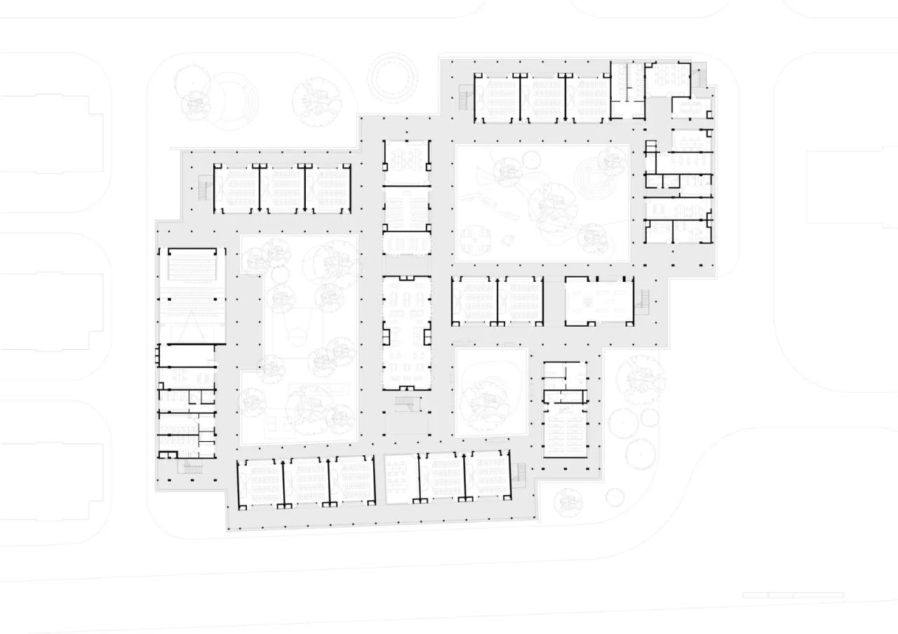 BIM Architecture | Lezhi School/Large Material Building