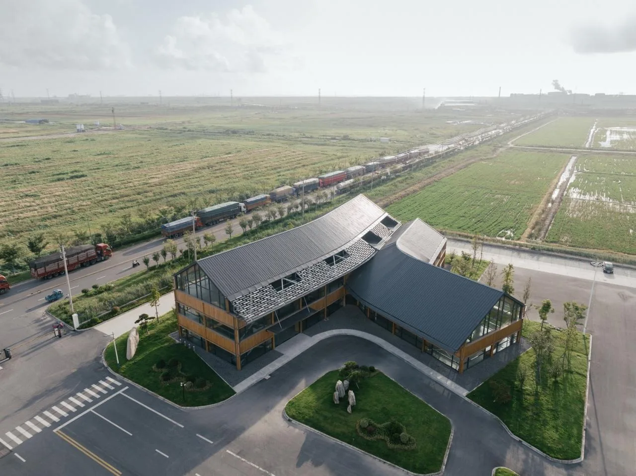 BIM Architecture | Wooden Home - Dafeng Wooden Structure R&D Center/CATS