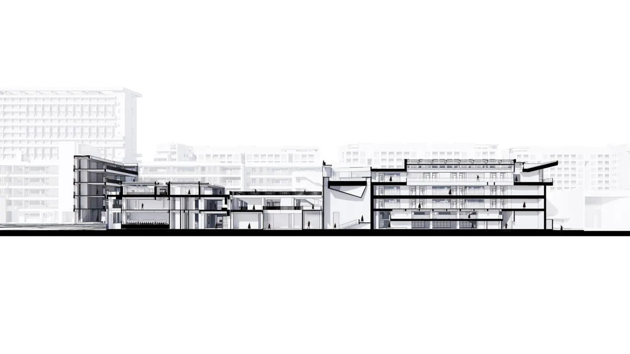 BIM Architecture | Jiangsu Jingjiang Senior High School New Campus/Rong Chaohui Studio