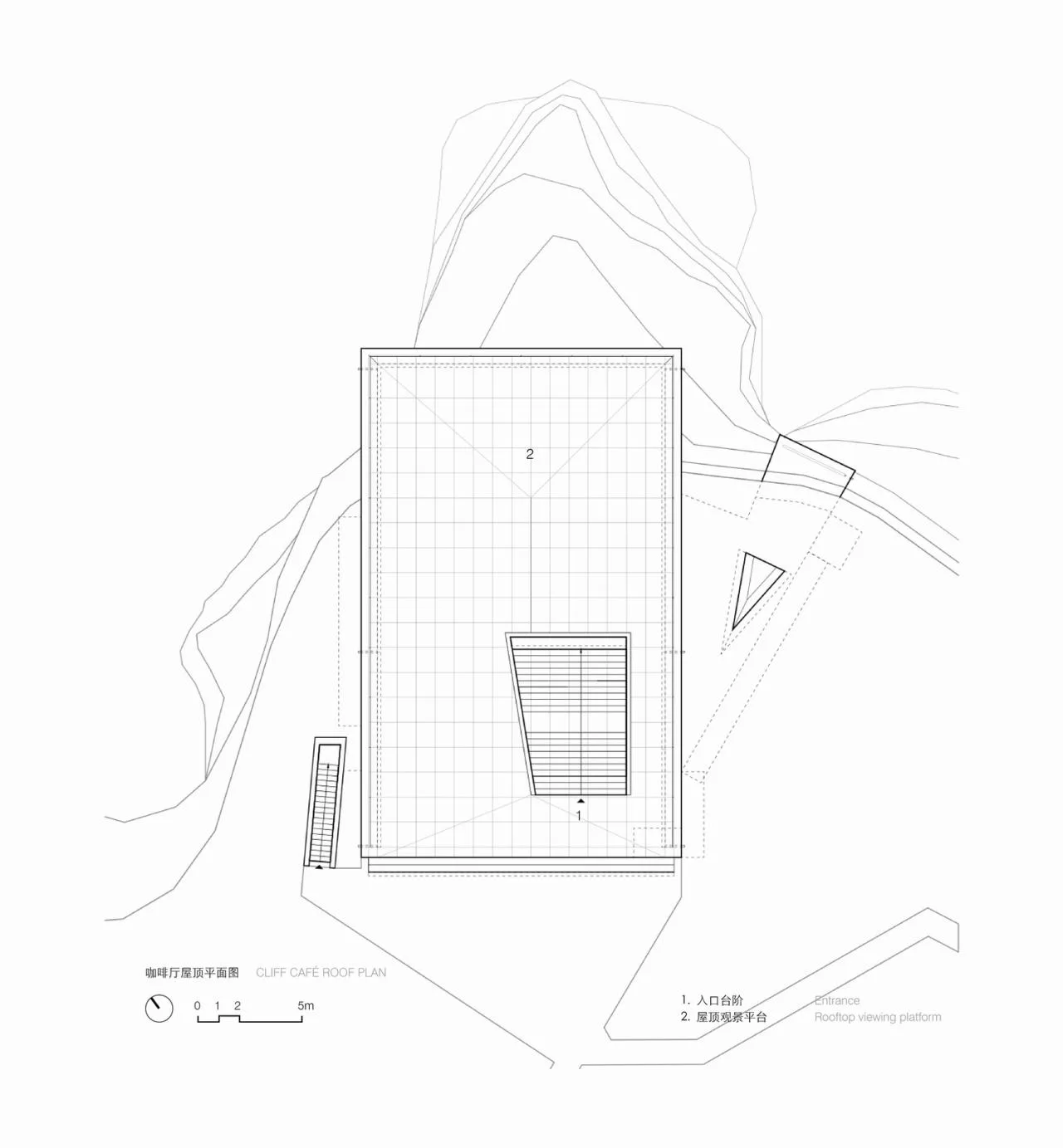 BIM Architecture | Cliff Top Cafe and Tower Residence • Architectural Firm (TAO)