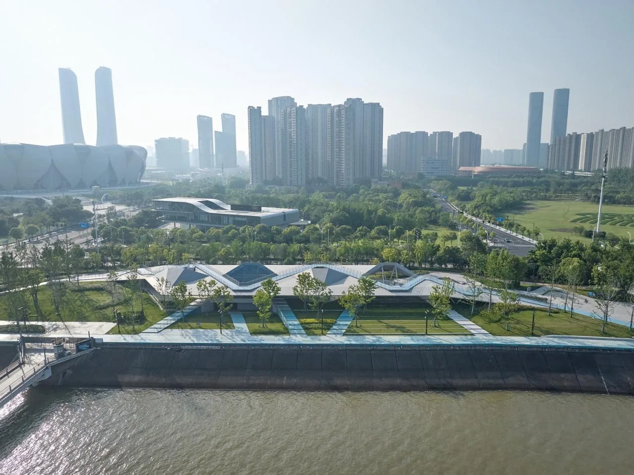 BIM Architecture | Hangzhou Binjiang Public Space · Sanqiao Asian Games Park/Tongji Original Design Studio