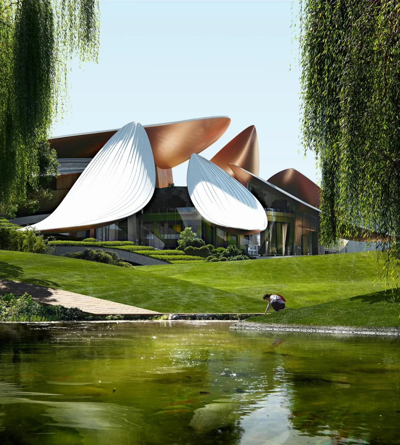 BIM Architecture | Anji 'Two Mountains' Future Science and Technology City Cultural and Art Center/MAD Ma Yansong's New Work