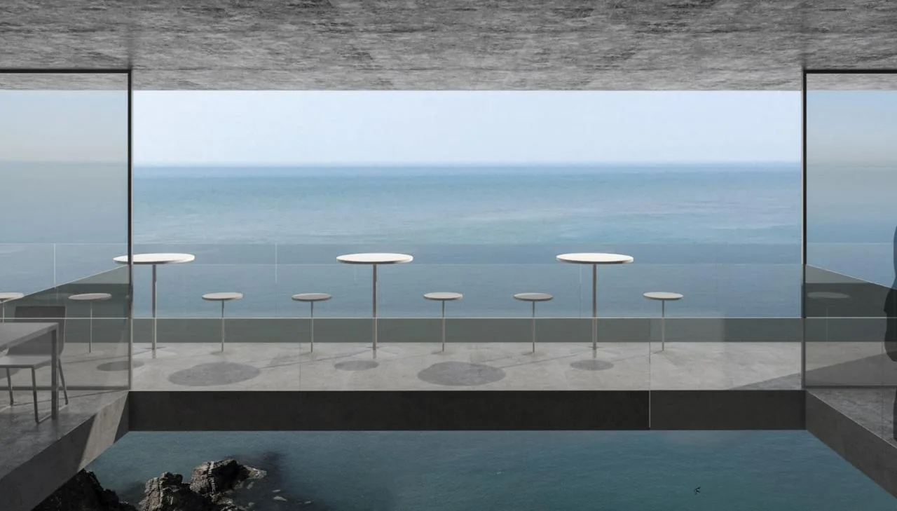 BIM Architecture | Cliff Top Cafe and Tower Residence • Architectural Firm (TAO)