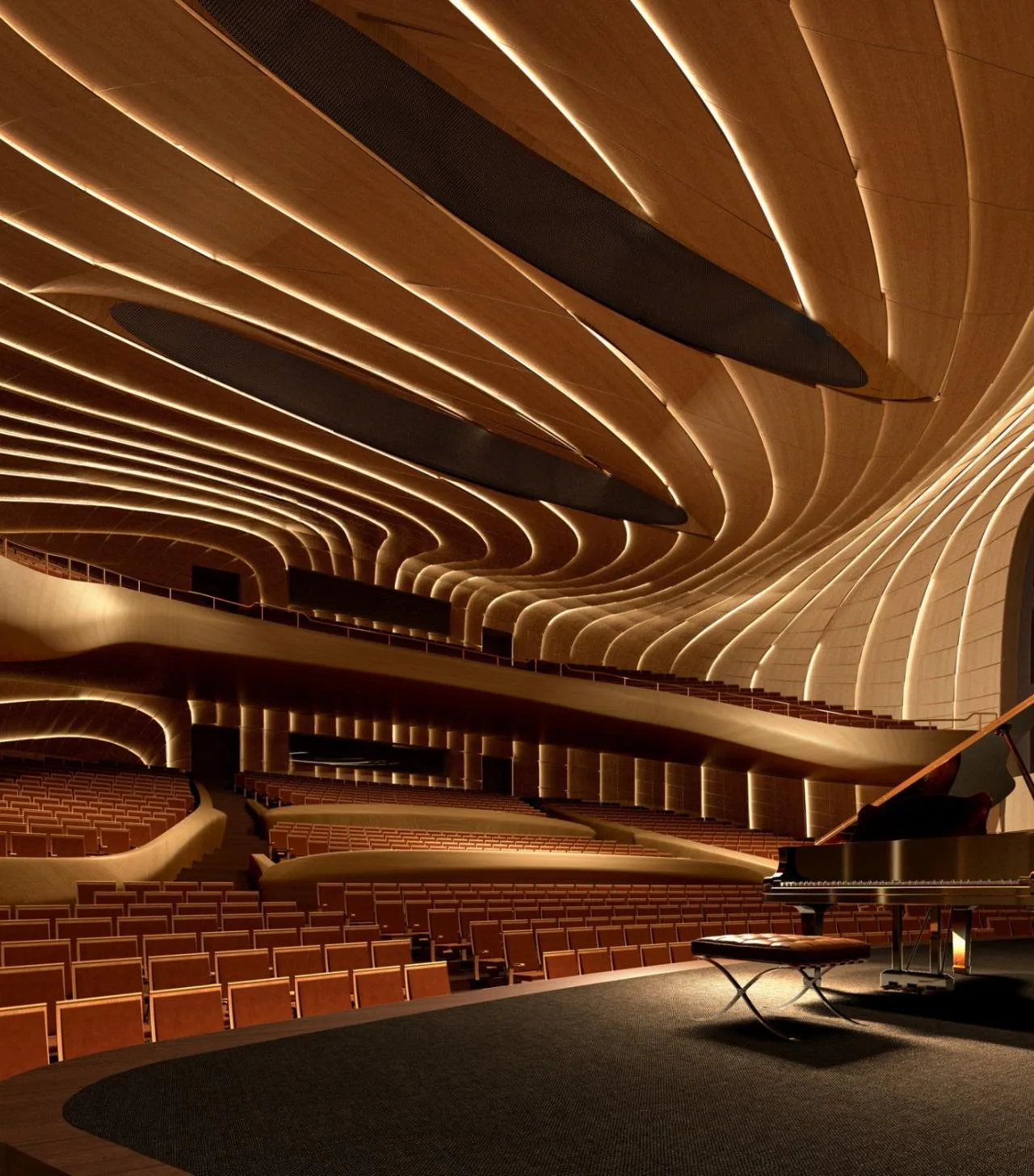 BIM Architecture | Anji 'Two Mountains' Future Science and Technology City Cultural and Art Center/MAD Ma Yansong's New Work