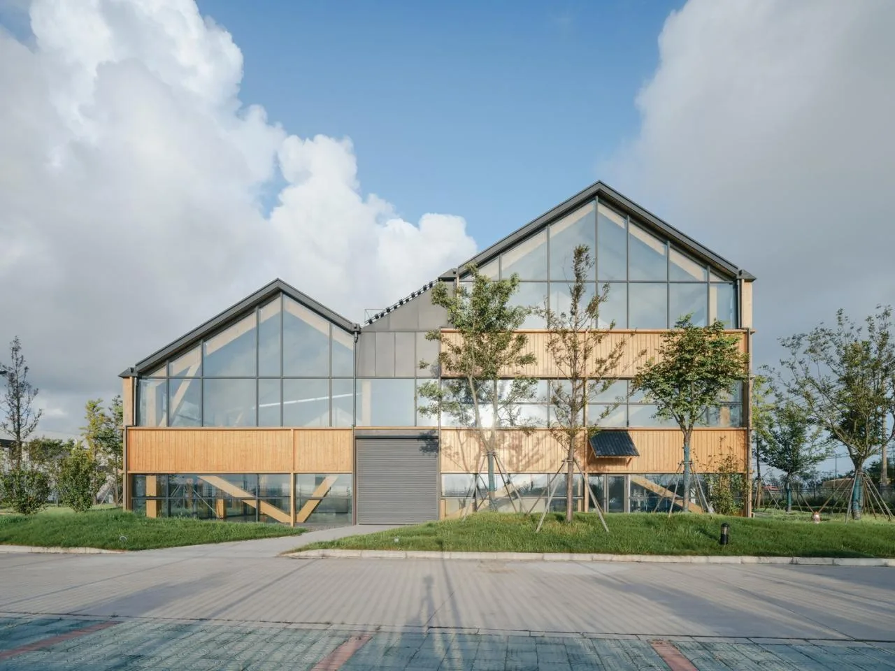 BIM Architecture | Wooden Home - Dafeng Wooden Structure R&D Center/CATS