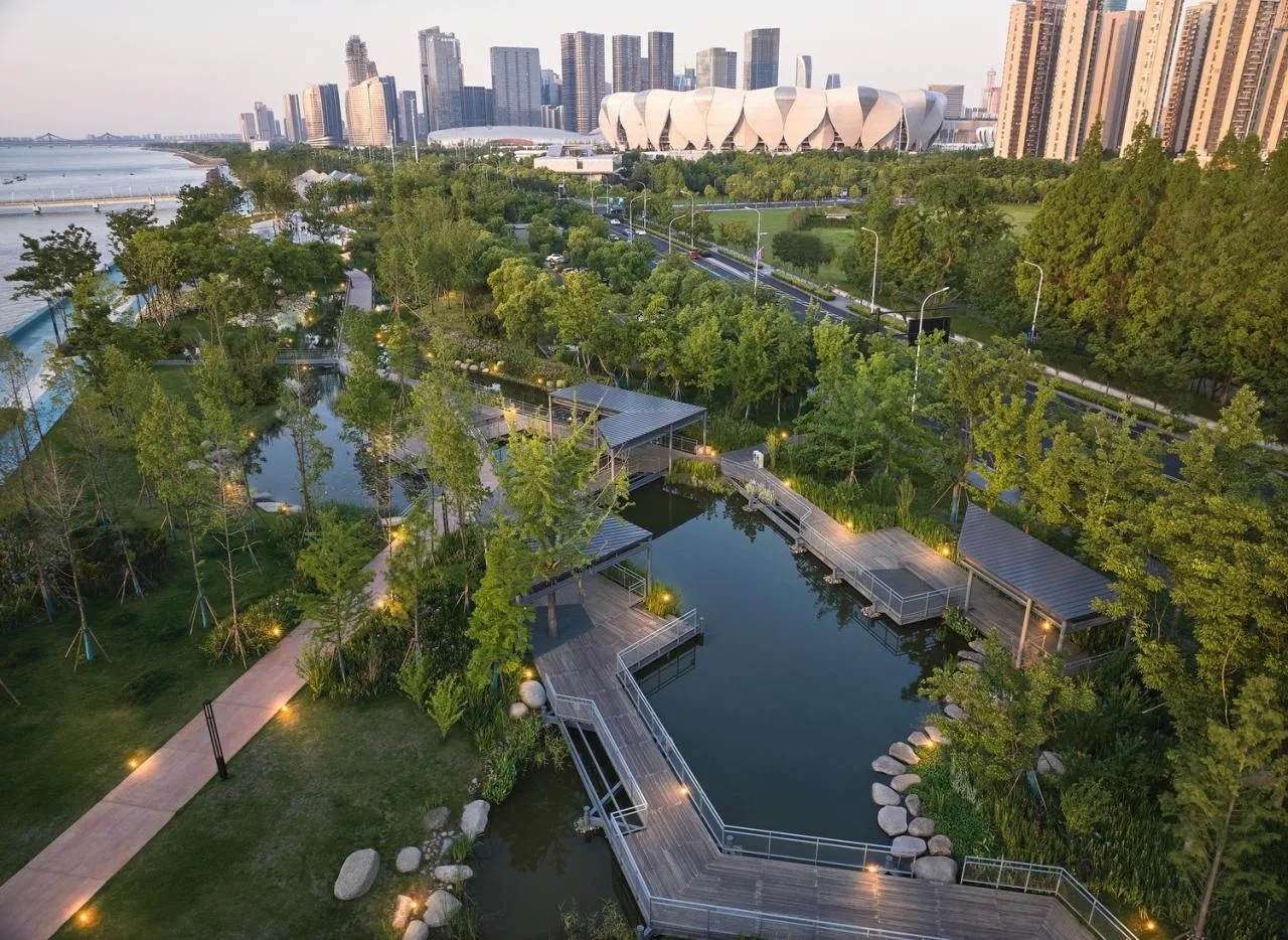 BIM Architecture | Hangzhou Binjiang Public Space · Sanqiao Asian Games Park/Tongji Original Design Studio