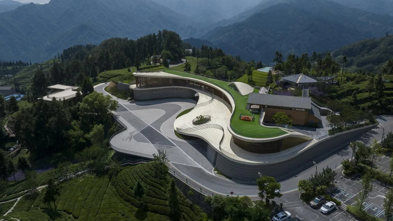 BIM Architecture | Three Gorges Tea Tourism Town Exhibition Center/Architecture Camp Design Studio