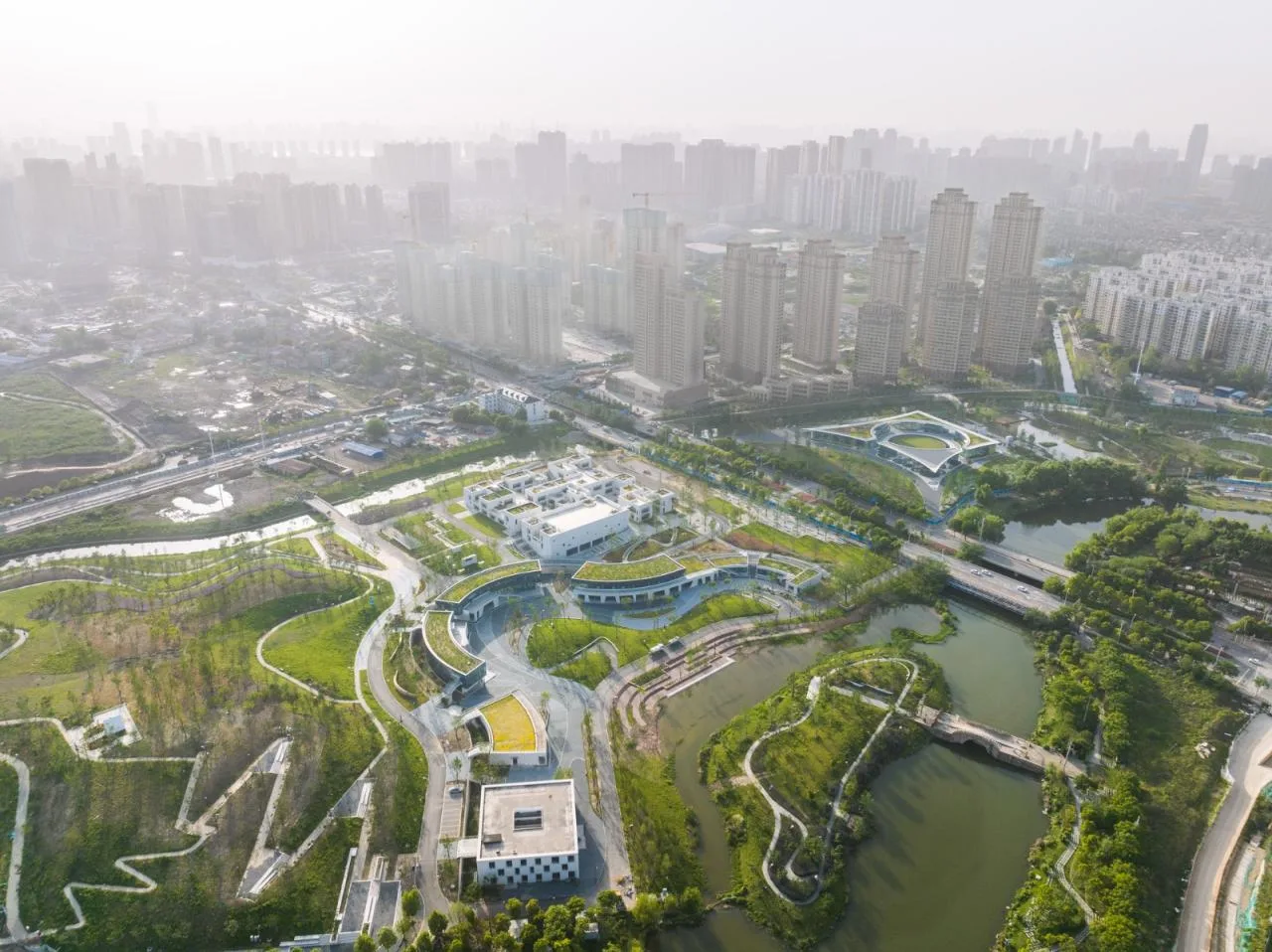 BIM Architecture | Wuhan Sponge Park Study+Visitor Center/UAO Ruituo Design