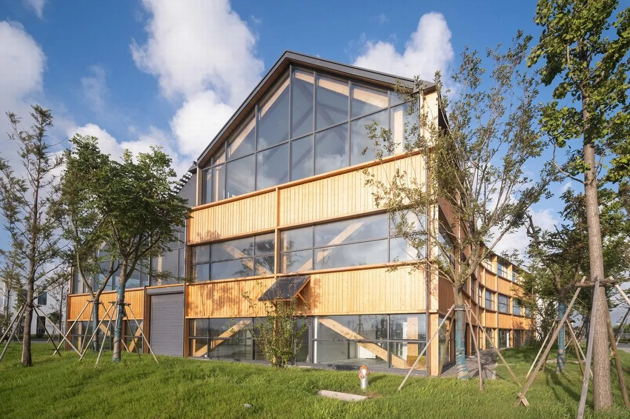 BIM Architecture | Wooden Home - Dafeng Wooden Structure R&D Center/CATS