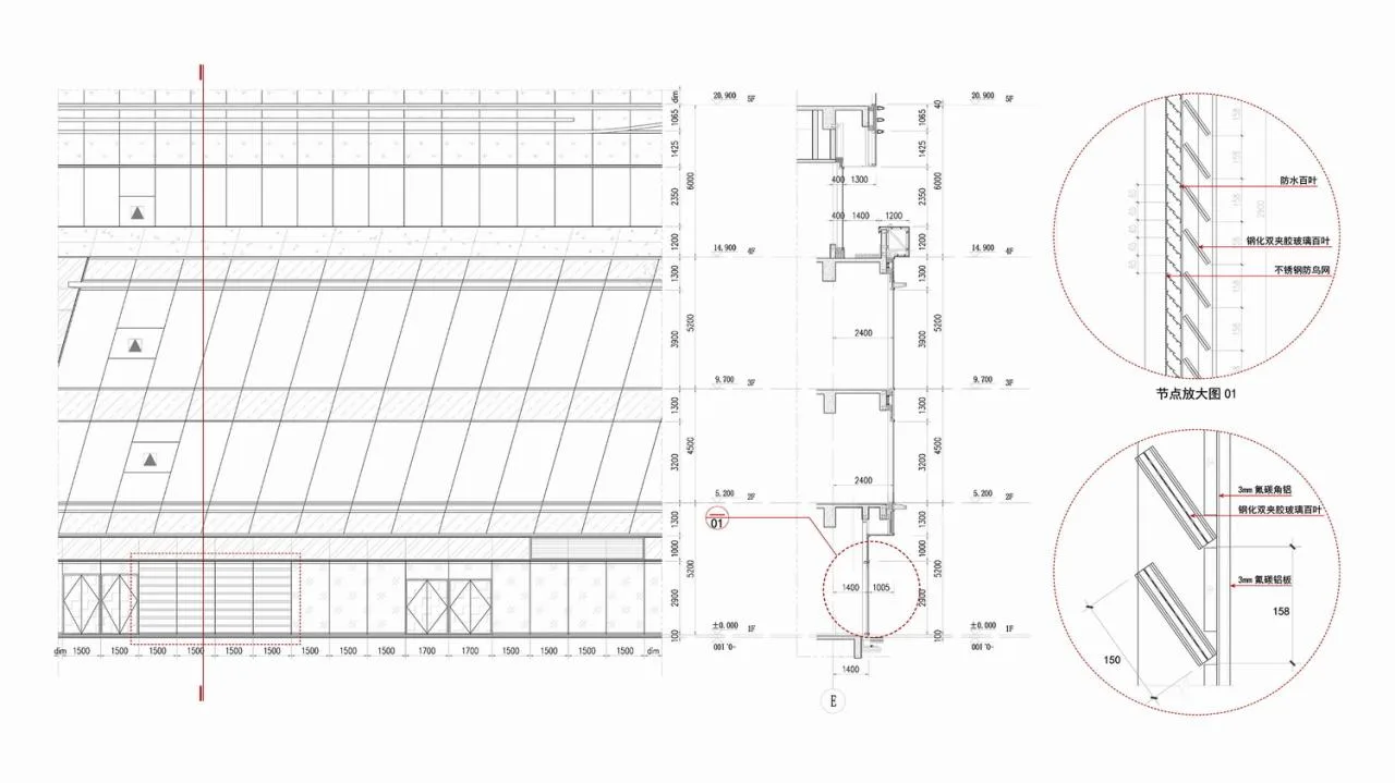 Ventilation louver node sample