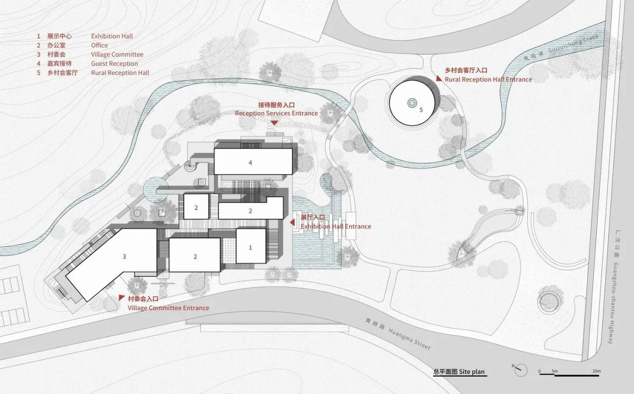 BIM Architecture | Multi level 'Lightness': Huangma Rural Revitalization Workstation and Rural Reception Room/Three dimensional Architecture