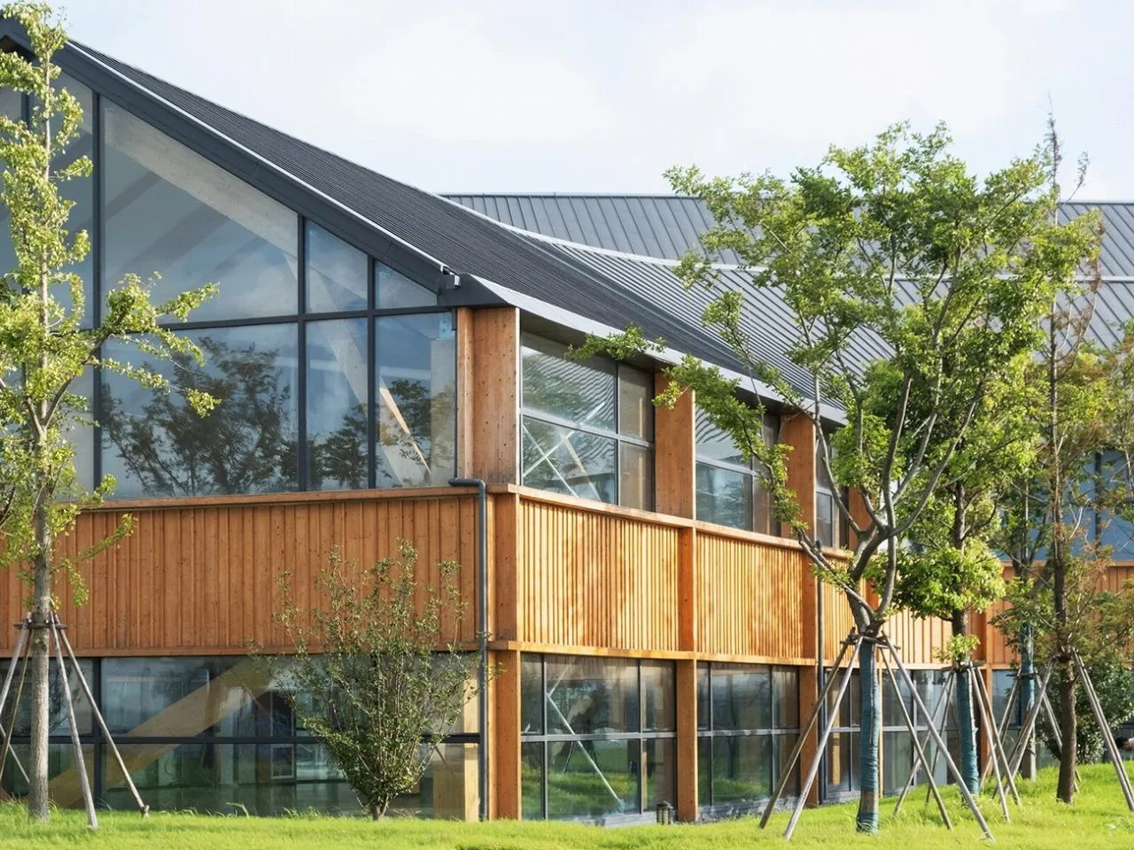 BIM Architecture | Wooden Home - Dafeng Wooden Structure R&D Center/CATS