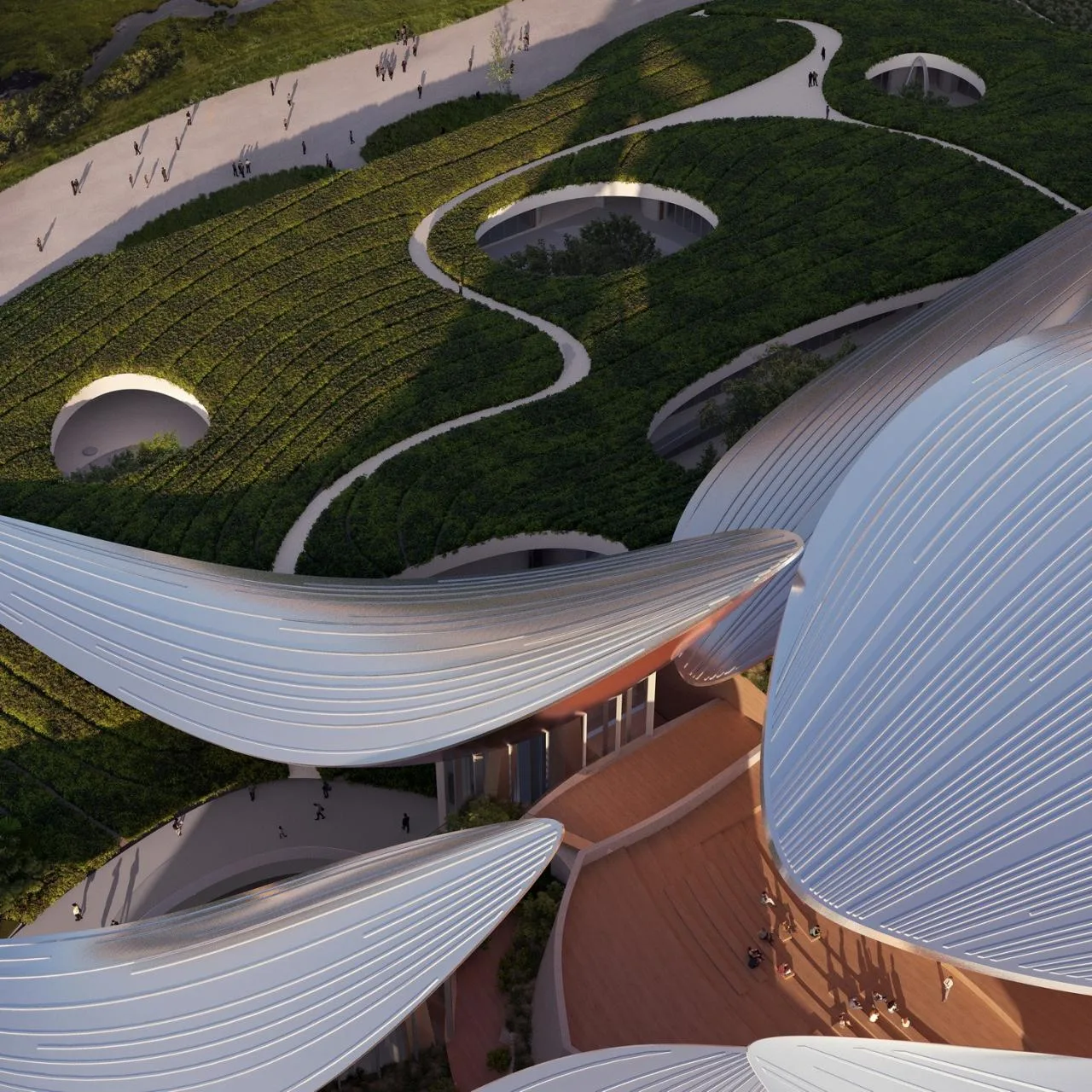 BIM Architecture | Anji 'Two Mountains' Future Science and Technology City Cultural and Art Center/MAD Ma Yansong's New Work