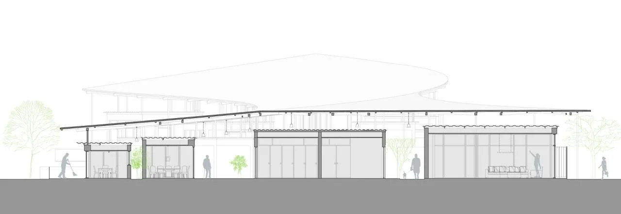 BIM Architecture | Wufu Mountain and Water Dragon Family Banquet Restaurant/Lowercase Architecture