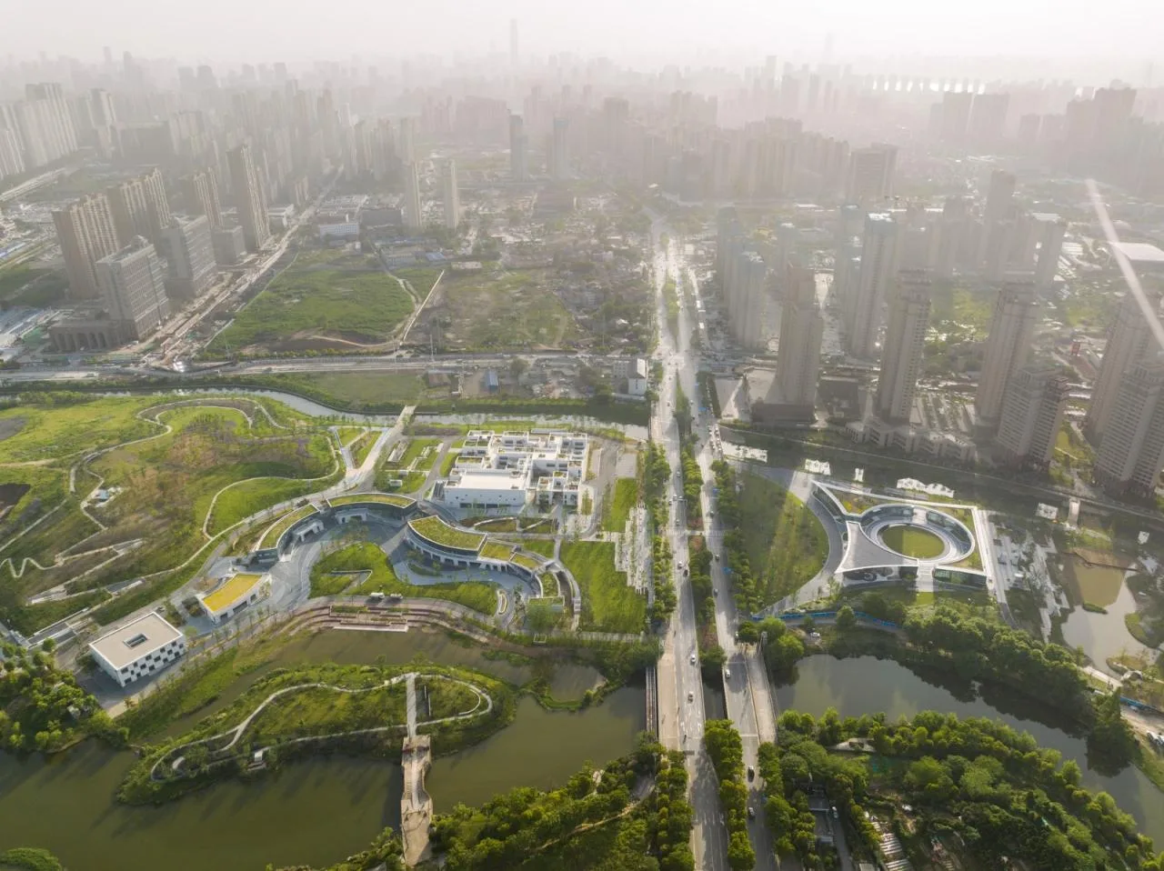 BIM Architecture | Wuhan Sponge Park Study+Visitor Center/UAO Ruituo Design