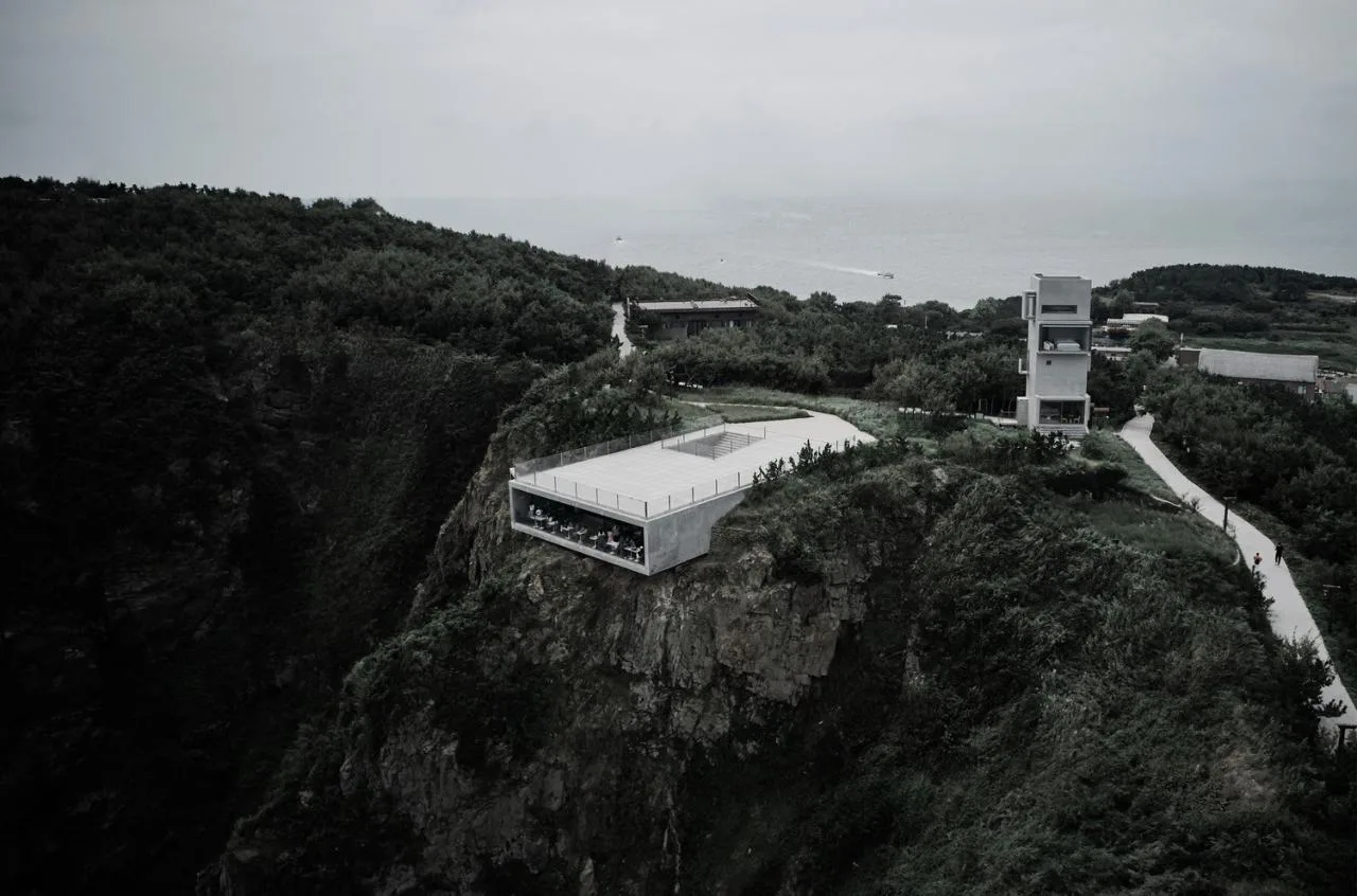 BIM Architecture | Cliff Top Cafe and Tower Residence • Architectural Firm (TAO)