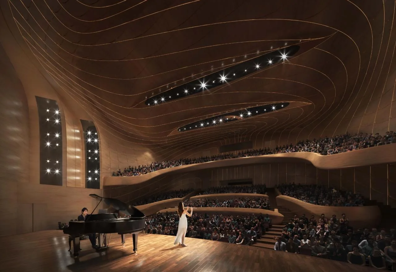 BIM Architecture | Anji 'Two Mountains' Future Science and Technology City Cultural and Art Center/MAD Ma Yansong's New Work
