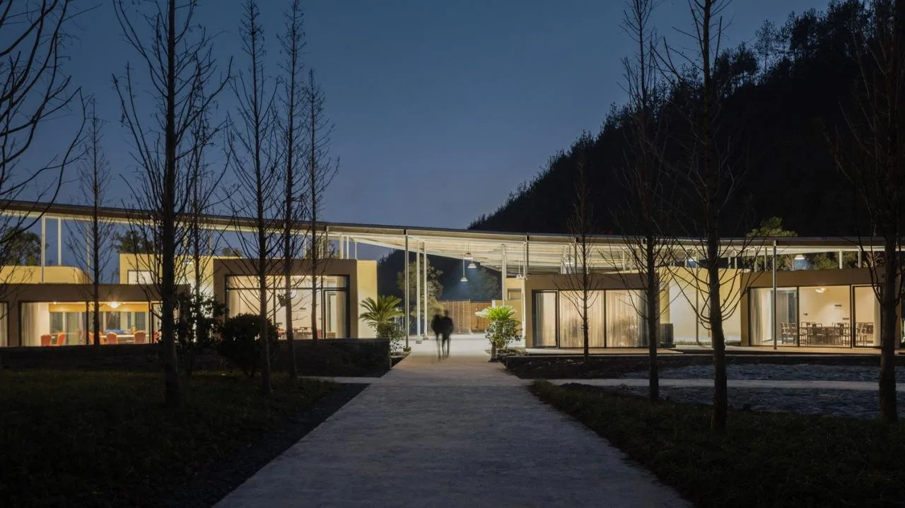 BIM Architecture | Wufu Mountain and Water Dragon Family Banquet Restaurant/Lowercase Architecture