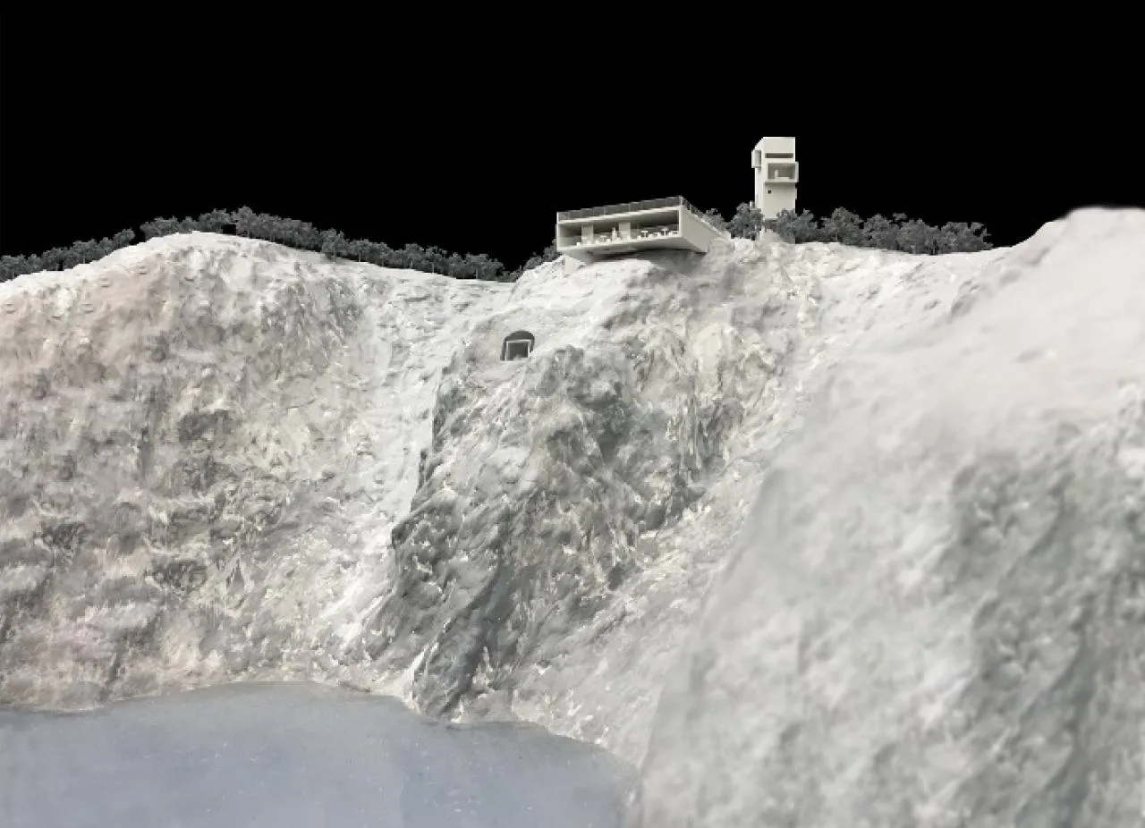 BIM Architecture | Cliff Top Cafe and Tower Residence • Architectural Firm (TAO)